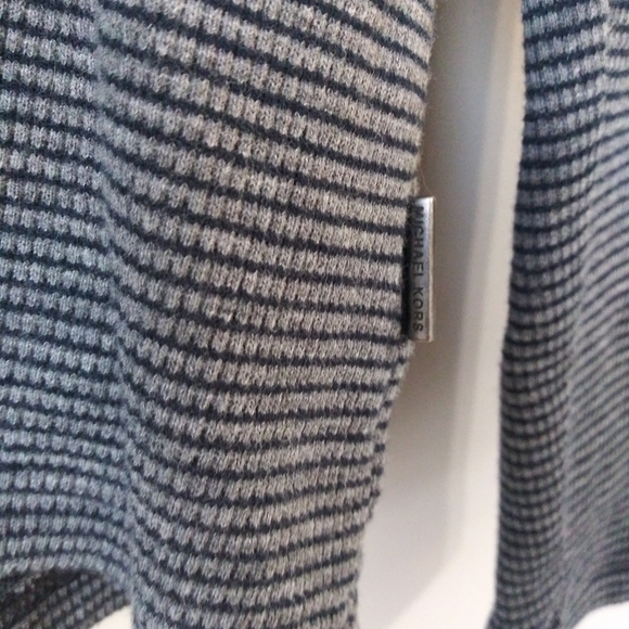 Michael Kors Women Men Grey Stripes Sweater XL - Picture 3 of 8